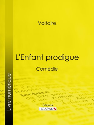 cover image of L'Enfant prodigue